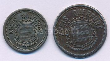 Németország / Weimari Köztársaság / Querfurt 1918. 10pf Fe + 50pf Fe szükségpénz T:VF, patina
Germa...