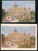 1927 National Hotel Cairo Egypt prospektus + 1 db képeslap