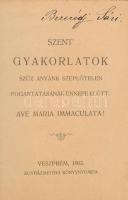 Ágoston Károly: Mária hű leánya. Imakönyv. Eperjes, 1894, Kósch Árpád. Kiadói egészvászon kötés, sér...