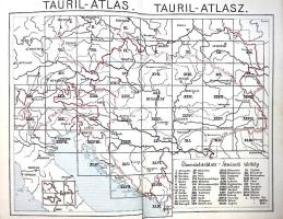 Tauril-atlasz. Az Osztrák-Magyar Monarchia automobil-térképe. Mérték: 1:600,000. 1. kötet [Unicus, t...
