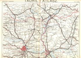 Tauril-atlasz. Az Osztrák-Magyar Monarchia automobil-térképe. Mérték: 1:600,000. 1. kötet [Unicus, t...