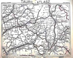 Tauril-atlasz. Az Osztrák-Magyar Monarchia automobil-térképe. Mérték: 1:600,000. 1. kötet [Unicus, t...