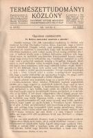 [Folyóirat] Természettudományi Közlöny. Havonkint kétszer megjelenő ismeretterjesztő folyóirat. 63. ...