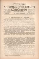 [Folyóirat] Természettudományi Közlöny. Havonkint kétszer megjelenő ismeretterjesztő folyóirat. 63. ...
