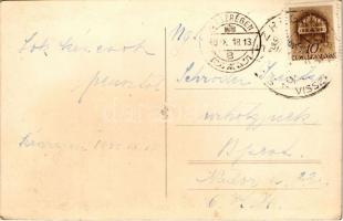 1940 Szászrégen, Sächsisch-Regen, Reghin; utcakép, Haimann és Deutsch, Geza David, Iuliu Ellek, Hugo...