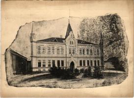 1940 Nagykároly, Carei; római katolikus elemi lányiskola, zárda. Róth és Komáromy kiadása / nunnery (fl)