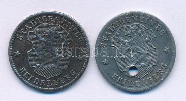 Németország / Weimari Köztársaság / Heidelberg DN(1918-1919) 10pf Fe + DN(1919-1920) 10pf Fe szükség...