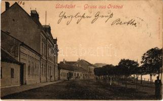 1900 Orsova, utca. Hutterer G. kiadása / street view (fl)