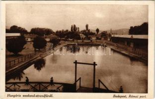 Budapest III. Rómaifürdő, Római-fürdő; Hungária weekend strandfürdő, Római part
