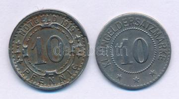Németország / Weimari Köztársaság / Peine DN(1918) 10pf Fe szükségpénz + Witten 1919. 10pf Fe szükségpénz T:VF, enyhe rozsdásodás Germany / Weimar Republic / Peine ND(1918) 10 Pfennigs Fe necessity money (notgeld) + Witten 1919. 10 Pfennigs Fe necessity money (notgeld) C:VF, slightly rusting