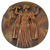 Váró Márton (1943-) DN "Megyei Tanács Kórház-Rendelőintézete 25 évi munkáért Debrecen" bronz emlékérem (98mm) T:AU