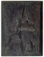 1939. "A Magyar Villamos Művek Országos Szövetsége Közgyűlésénék emlékére 1939 VI.3 - Miskolci Villamos Üzemek" bronz plakett (98x76mm) T:AU