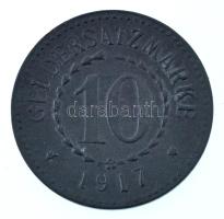 Német Birodalom / Posen 1917. 10pf Zn szükségpénz T:VF German Empire / Posen 1917. 10 Pfennigs Zn necessity money (notgeld) C:VF