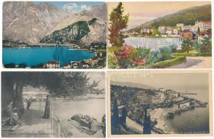 14 db RÉGI Horvátország és Montenegro város képeslap, vegyes minőségben / 14 pre-1945 Croatia and Montenegro town postcards in mixed quality