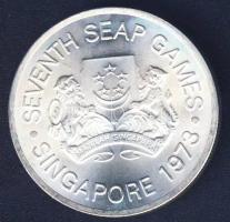 Szingapúr 1973. 5$ Ag "Délkelet-Ázsiai Játékok" T:2+ kis ph.