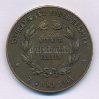 Ausztria 1914. "Gróf Harrach-díj / Bécsi Regatta Szövetség - XXXIII. Amatőr Evezős Regatta - II. helyezés" bronz díjérem (36mm) T:XF Austria 1914. "Graf Harrach Award (Graf Harrach Preis) / Regatta Association of Vienna (Regatta Wiener Regatta Verein) - 33th Amateur Rowing Regatta - 2nd Place (XXXIII Amateur Ruder Regatta - II. Platz)" bronze award medal (36mm) C:XF