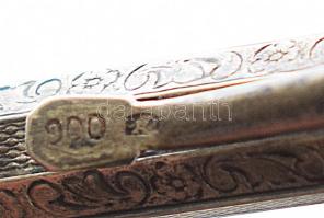 Ezüst (Ag) töltőceruza, jelzett, h: 11 cm, bruttó 13 g