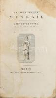 Kazinczy Ferencz: - - munkáji. Szép literatúra. IX. kötet. Pest, 1814, Trattner János Tamás, 2 p.+1 ...