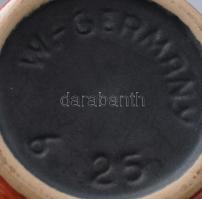 Német kerámia váza. Kézzel festett, jelzett, hibátlan 25 cm