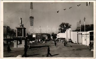 1939 Budapest XIV. Budapesti Nemzetközi Vásár, a Légoltalmi Liga dekoratív tagfelvételi pavilonja, M. kir. dohányjövedék, Felten és Guillaume Kábel-, Sodrony- és Sodronykötélgyár Rt., Ganz és egyéb bemutatók + "1939 A Nemzetközi Vásár köszönti a hazatérteket" So. Stpl.