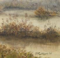 Török András Mátyás (1941-2022): Hajnali húzás (Erdei szalonkák, vadászat témájú festmény). Olaj, vá...