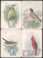 1898-1899 ,,The American Singer Series" Singer varrógép gyűjtőkártyák, 6 db, az egyik oldalon m...