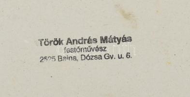 Török András Mátyás (1941-2022): Nyúl (vadászat témájú festmény). Akvarell, papír, jelezve jobbra le...