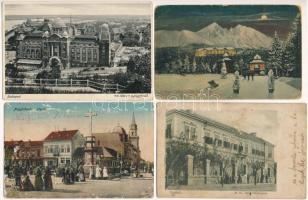 21 db RÉGI magyar és történelmi magyar város képeslap, vegyes minőségben / 21 pre-1945 Hungarian and historical Hungarian town-view postcards, in mixed quality