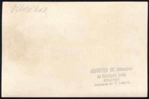 cca 1930 Vitézi bál, pecséttel jelzett fotó Schäffer Gy. budapesti műterméből, a hátoldalon ceruzáva...