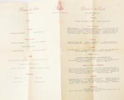 1934 A budapesti Grand Hotel Hungária és Hotel Dunapalota (Ritz) dekoratív rajzos autóút térképe tur...