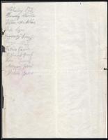 1920. júl. 13. Tata község önálló iparosai által kiállított nyilatkozat: ,,Alolirott Tata községbeli...