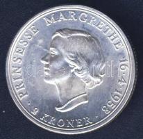 Dánia 1958. 2K Ag "Margit hercegnő születésnapja" T:2+