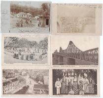 12 db RÉGI erdélyi és romániai képeslap, közte: város, fotólap, folklór, vegyes minőségben / 12 pre-1945 Transylvanian and Romanian postcards: town, photo, folklore in mixed quality
