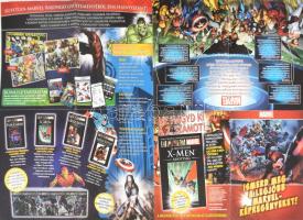 2018 Marvel plakát, hátoldalán magyar nyelvű képregény-ismertetővel, 87,5x57 cm