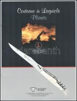 Laguiole kések, bicskák katalógusa, gazdag fotóanyaggal illusztrálva, francia nyelven. Kiadói mappáb...