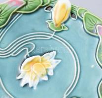 2 db Körmöcbányai fajansz tányér. jelzett, kis kopással d: 18 cm