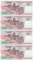 2006. 500Ft "A forradalom 50. évfordulója 1956. október 23." (4x) sorszámkövetők "EC ...