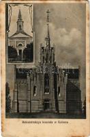 1916 Kalus, Kalusz; Rekonstrukcya kosciola / church reconstruction + "K.u.K. Militärzensur STRYJ" (EB)