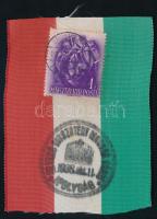 1938 Ipolyság visszatért nemzeti szín szalag 8x10 cm