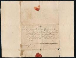 1757. okt. 15. Sasvár (Šaštín, Szlovákia),  Bornemissza Ferenc levele Kemecsei Magdolnának, a néhai Ilosvay István özvegyének, amelyben arra kéri, hogy a Mágyfalván (Nagyfalván?) lekaszált felesleges szénát adja át a részére. A levélíró Bornemissza Ferenc gyűrűs pecsétjével ellátva. Magyar nyelvű irat.