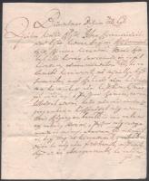 1729. szept. 21. Macsola (??csol?, Ukrajna), Ilosvay László levele rokonának, Ilosvay Istvánnak, amelyben jelzi, hogy ő is kihajtatta a sertéseiet makkoltatni, és kéri, hogy ha nincs más mód, akkor ő adjon fél véka rozst a pásztornak. A levelet a levélíró gyűrűspecsétjével zárták le. Magyar nyelvű irat.