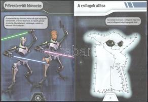 Star Wars - A klónok háborúja, Matricás foglalkoztatókönyv és album (2 db), az egyikben a feladványo...