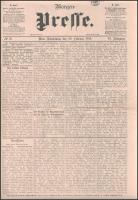 1896 A Morgen Presse február 20-i száma 6 p. újságszignettával