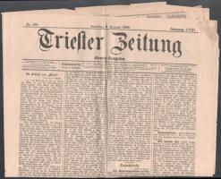 1908 A Triester Zeitung augusztus 8-i száma 4 p.