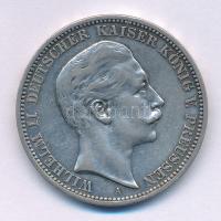 Német Államok / Poroszország 1909A 3M Ag "II. Vilmos" T:XF karc German States / Prussia 19...