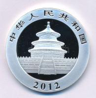 Kína 2012. 10Y Ag "Panda" kapszulában (31.1g/0.999/40mm) T:PP China 2012. 10 Yuan "Panda" in capsule (31.1g/0.999/40mm) C:PP Krause KM#2029