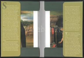 Sandro Botticelli festményeivel illusztrált, kitöltetlen üdvözlőkártyák és borítékok, kiadói kartont...