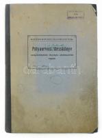 1943-1944 M. Kir. Államvasutak (MÁV), Pályaorvosi törzskönyv szolgálatképtelen tényleges alkalmazottak részére, bejegyzésekkel. Félvászon-kötésben, kissé viseltes, foltos borítóval.
