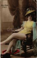 1908 Küry Klára a Sógun című darabban. S. J. kiadása, Rozgonyi felvétele / Hungarian actress (EK)