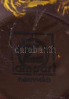 Lampart padlóváza zománcozott fém, jelzett, hibátlan 49 cm